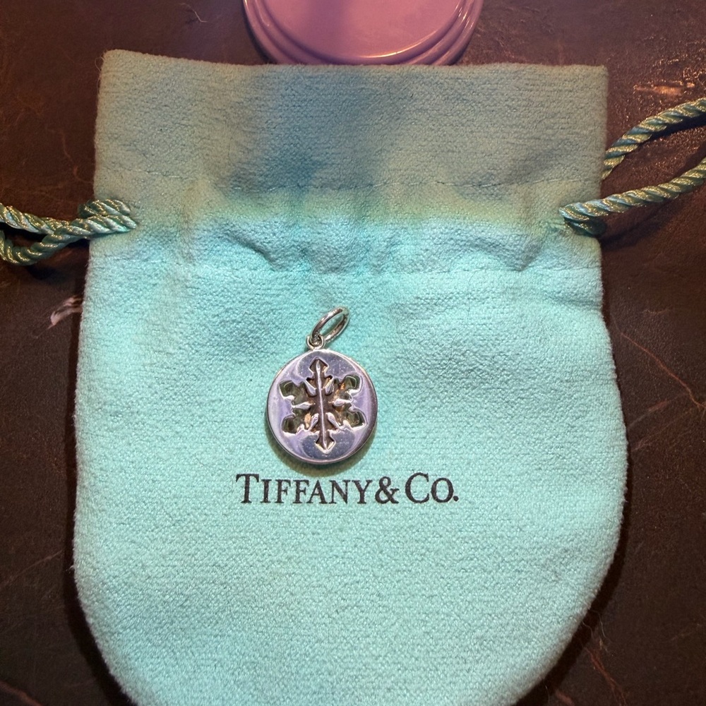 Tiffany and Co. sterling silver snowflake charm